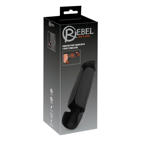 Rebel - Triple Motor glans Vibrator (Black)