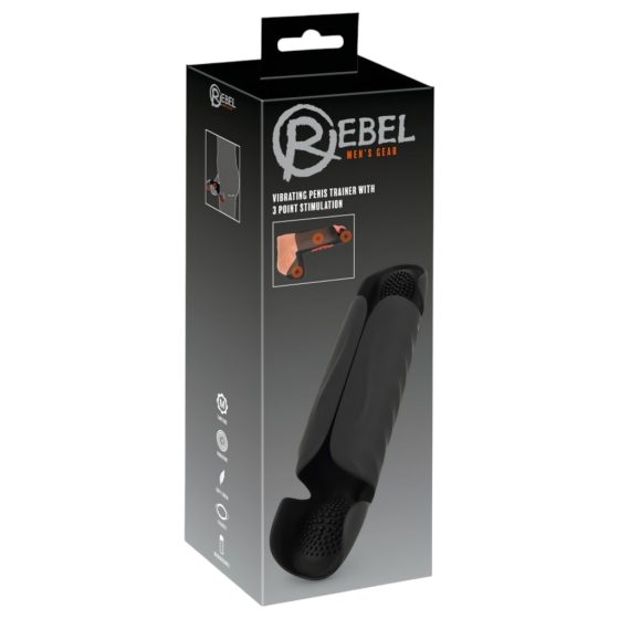 Rebel - Triple Motor glans Vibrator (Black)