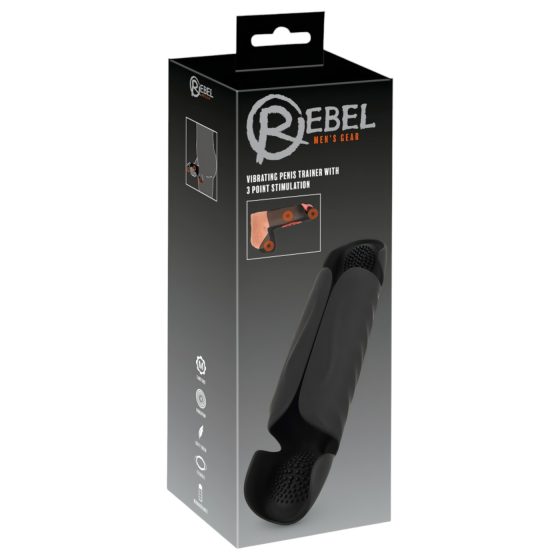 Rebel - Triple Motor glans Vibrator (Black)