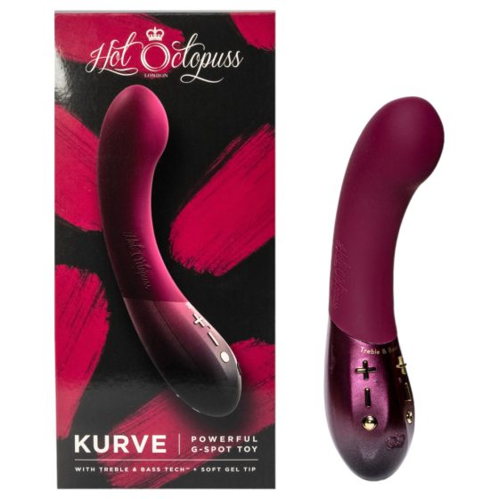 Hot Octopuss Curve - Rechargeable, waterproof G-spot vibrator (purple)