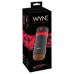   WYNE 04 - Rechargeable Vibrating Suction Masturbator (Black-Red)