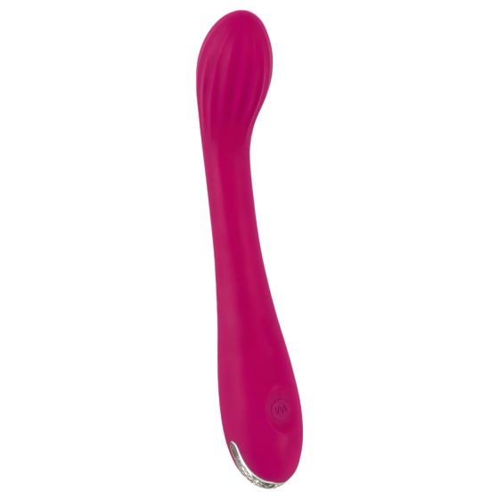 SMILE G-spot - Rechargeable, ribbed G-spot vibrator (purple)