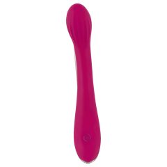 SMILE G-spot - Rechargeable, ribbed G-spot vibrator (purple)