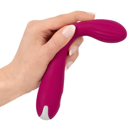 SMILE G-spot - Rechargeable Ribbed G-spot Vibrator (Purple)