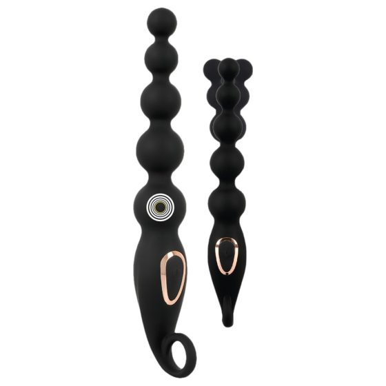 ANOS Anal Beads with Vibration (Black)