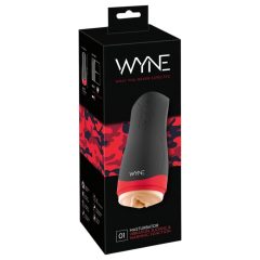   WYNE 01 - Battery-Powered, Vibrating-Suction, Warming Masturbator (Black)