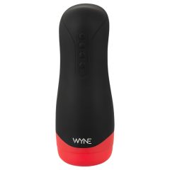   WYNE 01 - Battery-Powered, Vibrating-Suction, Warming Masturbator (Black)