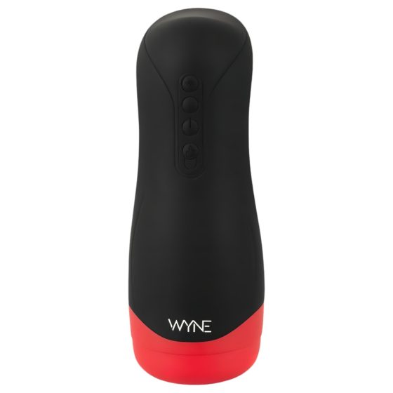 WYNE 01 - Battery-Powered, Vibrating-Suction, Warming Masturbator (Black)