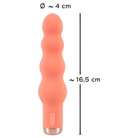 You2Toys Peachy! Mini Beads - Rechargeable Beaded Vibrator (Peach)