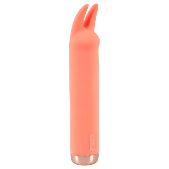 Peachy! Mini Bunny - Rechargeable Bunny Clitoral Vibrator (Peach)