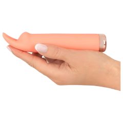   Peachy! Mini Bunny - Rechargeable Bunny Clitoral Vibrator (Peach)