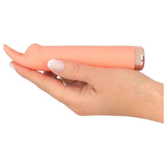 Peachy! Mini Bunny - Rechargeable Bunny Clitoral Vibrator (Peach)