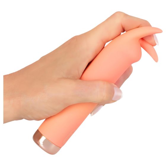 Peachy! Mini Bunny - Rechargeable Bunny Clitoral Vibrator (Peach)