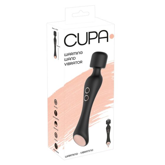 You2Toys CUPA Wand - Rechargeable 2in1 Massage Vibrator (Black)