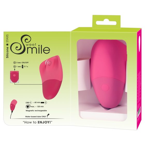 SMILE Thumping Touch - Rechargeable, Pulsating Clitoral Vibrator (Pink)