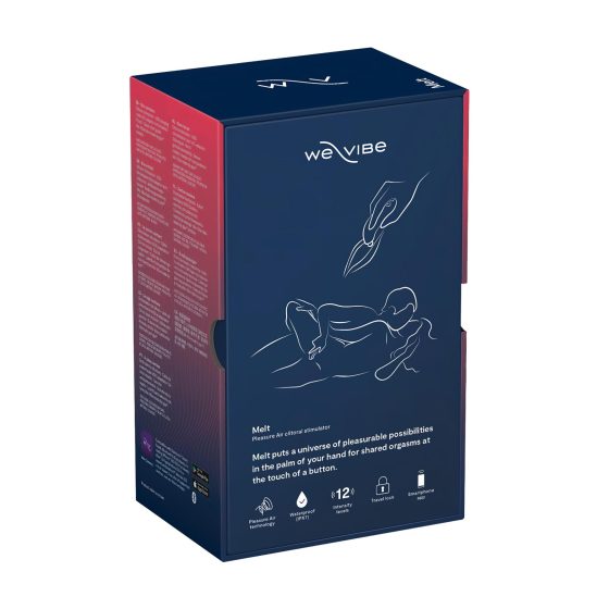 We-Vibe Melt - Rechargeable, Smart Air-Pulse Clitoral Stimulator (Blue)