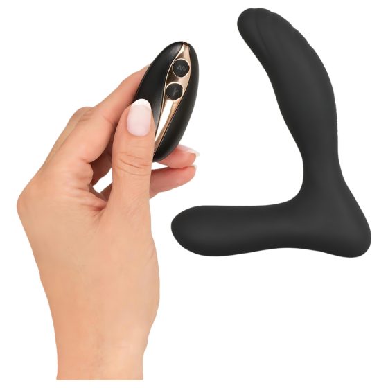 ANOS RC - rechargeable, wireless prostate vibrator (black)