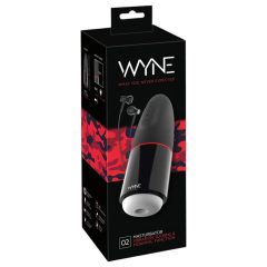   WYNE 02 - Rechargeable Vibrating Suction Masturbator (Black-White)