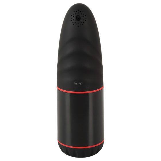 WYNE 02 - Rechargeable Vibrating Suction Masturbator (Black-White)