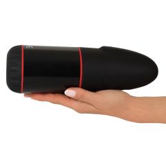   WYNE 02 - Rechargeable Vibrating Suction Masturbator (Black-White)