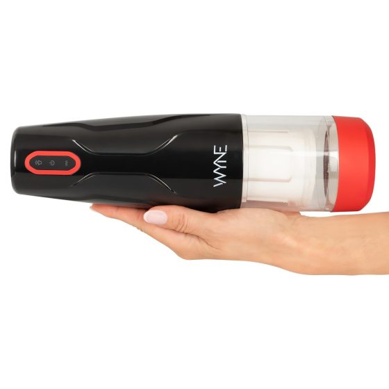 WYNE 05 - Rechargeable Rotating Masturbator (Black-White)