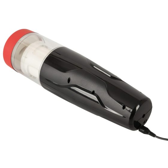 WYNE 05 - Rechargeable Rotating Masturbator (Black-White)