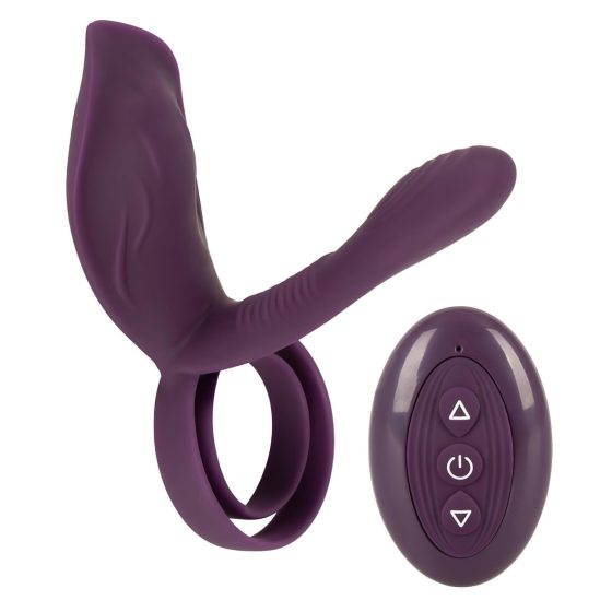 Couples Choice - Rechargeable Wireless Penis Ring (Purple)