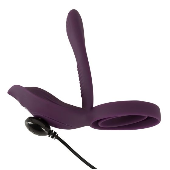 Couples Choice - Rechargeable Wireless Penis Ring (Purple)