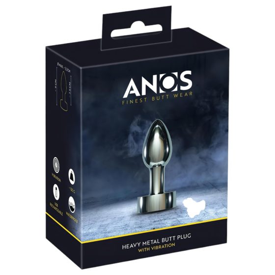 ANOS Heavy Metal - Silver Anal Vibrator