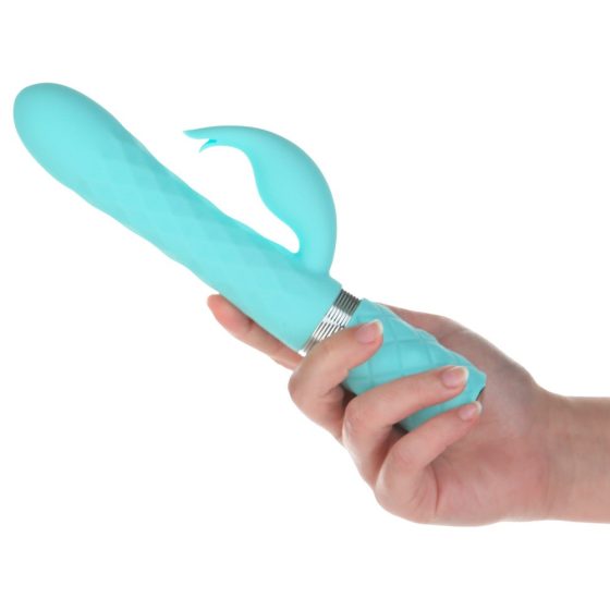 Pillow Talk Lively - rechargeable vibrator with wand (turquoise)