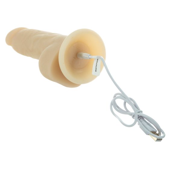 Naked Addiction 7 Rotating Rechargeable Vibrator (18cm) - Natural