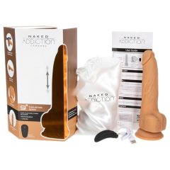   Naked Addiction Thrusting 9 - Radio-Controlled Thrusting Vibrator - Dark (23cm)