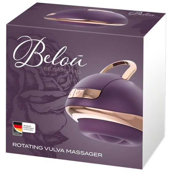 Belou - Rechargeable, Rotating Vulva Massage Vibrator (Purple)