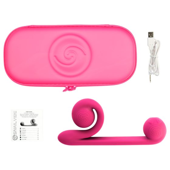 Snail Vibe Duo - Rechargeable 3in1 Stimulation Vibrator (pink)