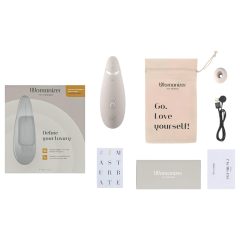   Womanizer Premium 2 - Rechargeable Air-Pulse Clitoral Stimulator (White)