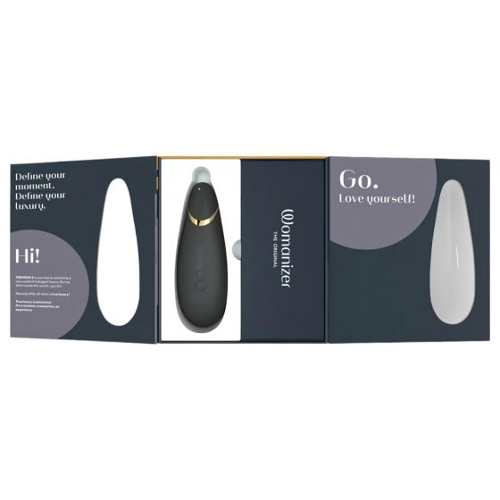 Womanizer Premium 2 - Rechargeable Clitoral Stimulator (Black)