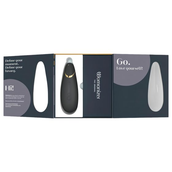 Womanizer Premium 2 - Air Pulse Clitoral Stimulator (Black)