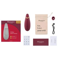   Womanizer Premium 2 - Rechargeable Air Pulse Clitoral Stimulator (Red)