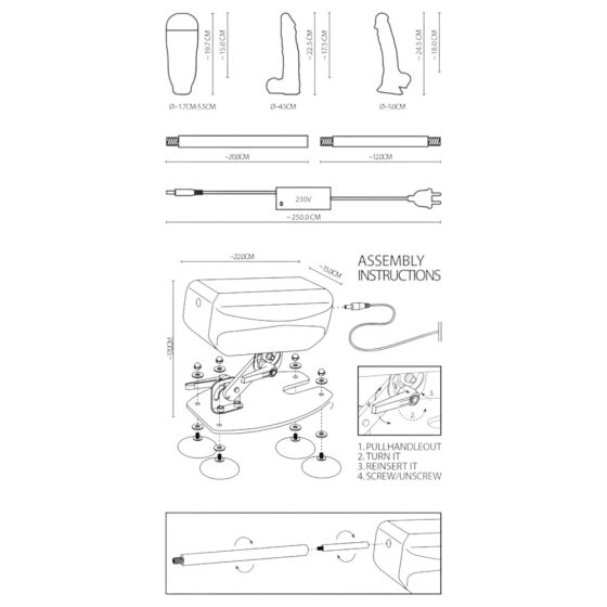 The Banger Fucking Machine - Sex Machine with 2 Dildos and Artificial Vagina