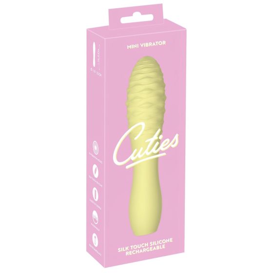 Cuties Mini 3 - Rechargeable, Waterproof, Wand Vibrator (Yellow)