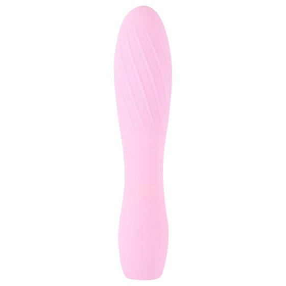 Cuties Mini 3 - Rechargeable, Waterproof, Ribbed Vibrator (Pink)