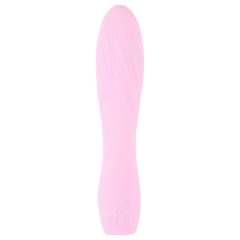   Cuties Mini 3 - Rechargeable, Waterproof, Ribbed Vibrator (Pink)