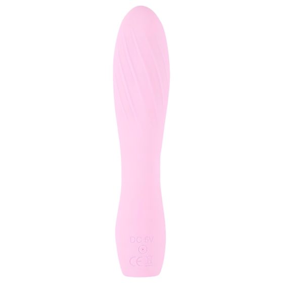 Cuties Mini 3 - Rechargeable, Waterproof, Ribbed Vibrator (Pink)