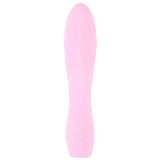 Cuties Mini 3 - Rechargeable, Waterproof, Ribbed Vibrator (Pink)