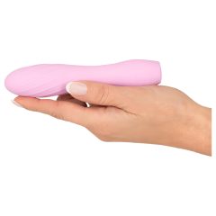   Cuties Mini 3 - Rechargeable, Waterproof, Ribbed Vibrator (Pink)