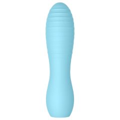   Cuties Mini 3 - Rechargeable, Waterproof, Ribbed Vibrator (Turquoise)