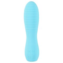   Cuties Mini 3 - Rechargeable, Waterproof, Ribbed Vibrator (Turquoise)