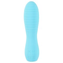   Cuties Mini 3 - Rechargeable, Waterproof, Ribbed Vibrator (Turquoise)