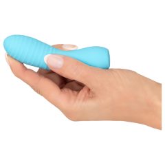   Cuties Mini 3 - Rechargeable, Waterproof, Ribbed Vibrator (Turquoise)