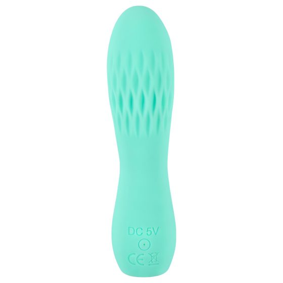 Cuties Mini 3 - Rechargeable, Waterproof, Geometric Vibrator (Green)